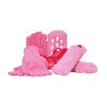 Увлажняющие перчатки и носки с гелевой пропиткой цвет розовый