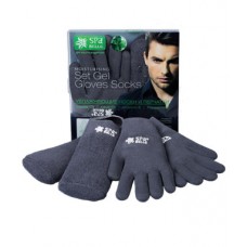 Увлажняющие мужские перчатки и носки с экстрактом мяты  цвет серый