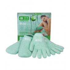 Увлажняющие перчатки и носки с экстрактом алоэ вера цвет зеленый